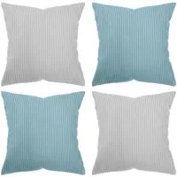 Amilian Kissenhüllen - 4er Set Kissenbezug - Zierkissenbezüge - Kissenbezüge, (4 Stück), 40x40 cm, Kissenhülle für Sofakissen, Dekokissen, Kissen, Zierkissen