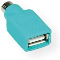 VALUE PS/2 - USB Maus-Adapter, grün Computer-Adapter USB 2.0 Typ A Weiblich (Buchse) zu PS/2 Männlich (Stecker)