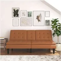 Dorel Home Schlafsofa MAINE, Kinosofa mit Relax- und Bettfunktion, 2 Getränkehalter, Liegefläche 190 x 110 cm, Webstoff und Kunstleder