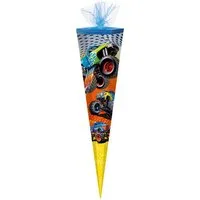 Verpackungsmittel GmbH Markneukirchen Schultüte Schultüte / Zuckertüte / 85cm / eckig / "Monster Truck"
