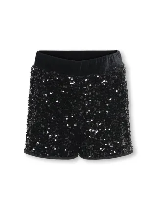 KIDS ONLY - KOGCONFIDENCE SEQUIN SHORTS JRS Black - Gr. - 146