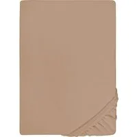 Biberna Spannbettlaken THEA Baumwoll-Jersey mit Elasthan, 160 g/m², Jersey-Elasthan, Gummizug: rundum, (1 Stück), Bettlaken für Matratzen bis 25 cm Höhe, pflegeleicht, bügelfrei