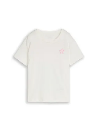tom tailor kids - Oversize T-Shirt mit Rückenprint whisper white - Gr. - 98