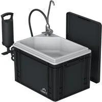 crivit Campingtoilette Crivit Mobiles Waschbecken mit Handpumpe Eurobox