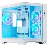 Visio GM-30W-TG-OP, Tower-Gehäuse weiß, Tempered Glass x 2