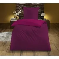 KiNZLER Wendebettwäsche Mikrofaser "Cashmere Touch", Microfaser-Flanell, Polyester, 2 teilig, Unifarben, besonders weich