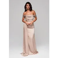 OMBRE Abendkleid Elegantes Abendkleid mit Schulterfreiheit