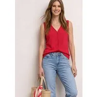 STREET ONE Shirttop mit dekorativem Crochet-Tape, unifarben