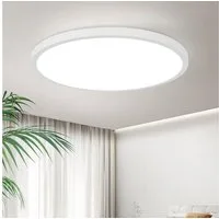 ZMH LED Deckenleuchte Modernes LED-Licht für Wohnzimmer, Schlafzimmer, Flur und Küche, Hochwertige Design, LED fest integriert, Kaltweiß, 18W, 6500K, neutralweiß, nicht dimmbar