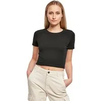 urbandreamz T-Shirt Damen Kurzarm Rundhals Cropped Tee Bauchfrei Shirt