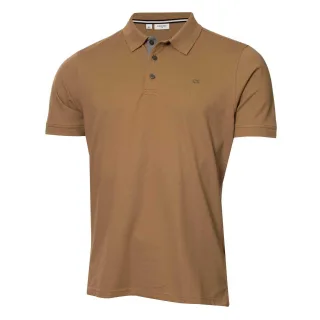 Calvin Klein - Poloshirt für Herren, Mit Kragen, kurzärmlig (Keks)