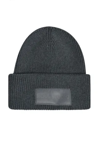 Smith&Soul - Knitted Hat grey melange - Gr. - One Size