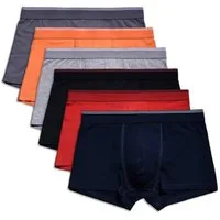 Berrak Boxershorts unterhosen Herren 6er Pack – Baumwolle Stretch Unterwäsche (A1097) (Packung, Spar-Set, 6-St., 6er-Pack) Premium Qualität
