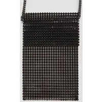 s.Oliver Handytasche Tasche, Handytasche mit Besatz aus Glassteinen und Schulterkette