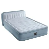 Intex Luftbett DuraBeam Headboard Plush Queen 152x236x86cm, mit 220V Pumpe