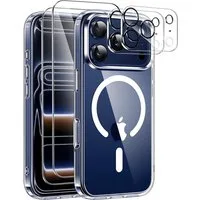 SmartUP Smartphone-Hülle MagSafe für iPhone 17 Pro 2X Schutzglas 2X Kameraschutz Panzerfolie 9H 6,9 Zoll, Rundumschutz