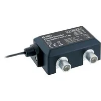 Schwaiger Zweigeräteverstärker 8 dB Schwarz Silber Leistungsverstärker