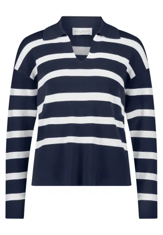 betty barclay - so cosy - - Strickpullover Patch Dark Blue - Gr. - 42