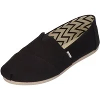 TOMS ALPARGATA Espadrille Black White