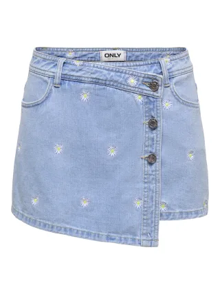 ONLY - ONLLESLY REG DAISY DNM SKORT BJ Light Blue Denim - Gr. - M
