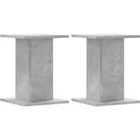 vidaXL Blumenständer Pflanzenständer 2 Stk. Betongrau 30x30x40 cm Holzwerkstoff (1 St)
