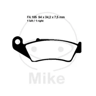 EBC TT Bremsbeläge vorne Honda XR 600 R Bj. 1993-2000 PE04