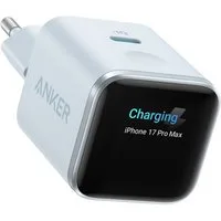 Anker Anker Nano 45W USB C Ladegerät mit Smart Display für iPhone Schnelllade-Gerät (GaN Ladegerät für iPhone 17/16/15 Serie)