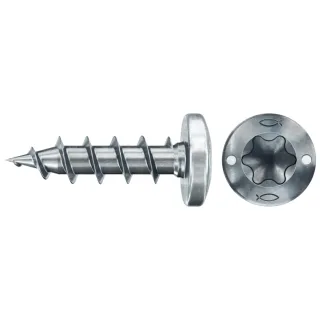 Fischer Spanplattenschraube 3,5x20 PowerFast FPF II PTF BC, Panhead, Innenstern TX, Vollgewinde - 670100