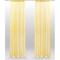 Bestlivings Vorhang (2 St), Kräuselband, transparent, Voile, Gardinenset "Transparent" mit Universalband