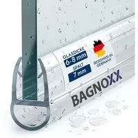Bagnoxx Duschdichtung, L: 100 cm, (1-St), Duschdichtung runde Duschlippe für Türunterkante, Duschkabinendichtung