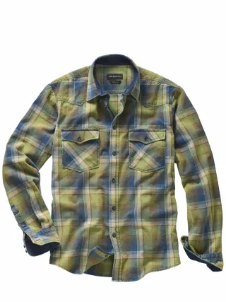 Mey & Edlich Herren Rodeo-Hemd Blau 100 % Baumwolle