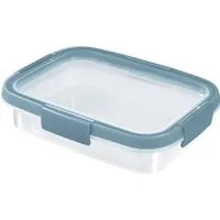 Curver Vorratsdose Smart Fresh Eco Frischhaltedose 0,7L transparent blau, Recyceltes Polypropylen, (1-tlg), Luftdicht mit Clip-Verschluss
