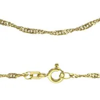 Firetti Collierkettchen Schmuck Geschenk Gold 333 od 585 Singapurkettengl. in mehreren Breiten, Made in Germany