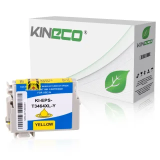 Tintenpatrone kompatibel zu Epson Pro WF3720 T3464 C13T34644010 XL Yellow