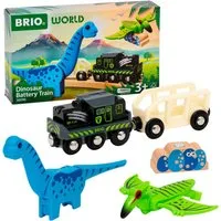 BRIO® Spielzeug-Eisenbahn BRIO® WORLD, Dinosaurier Batteriezug, (Set, 5-tlg)