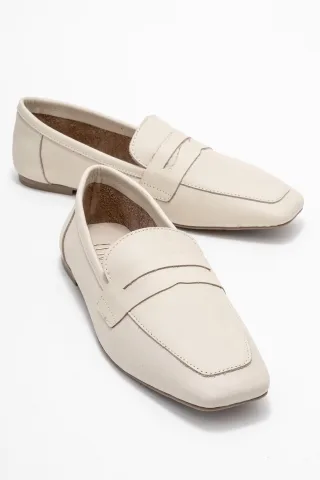 Morne Leder Loafer Damen