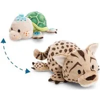 Nici Kuscheltier Twistimals, Schildkröte & Gepard, 25 cm, mit Wendefunktion 2in1