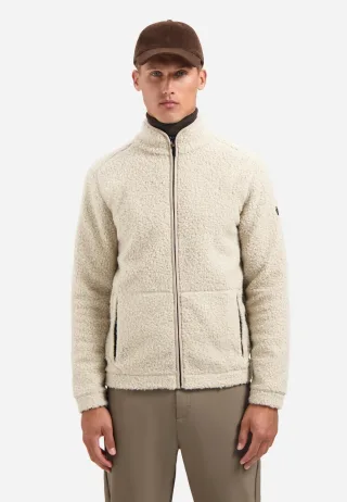 No Excess - Sweater Full Zip Teddy sand - Gr. - XXL