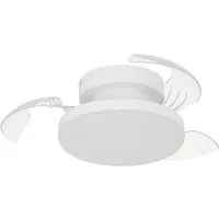 EGLO LED Deckenleuchte HOVLEY, CCT - über Fernbedienung, Fernbedienung, Infrarot inkl., Ventilatorfunktion, LED fest integriert, Neutralweiß, Kaltweiß, Warmweiß, LED Ventilator mit Beleuchtung - in weiß - Ø41cm - 3 Geschwindigkeiten