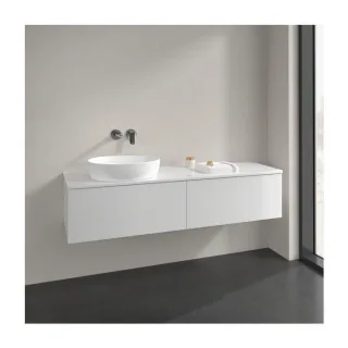 Villeroy und Boch Antao Waschtisch-Unterschrank L37010GF 160x36x50cm, Waschbeckenplattenfarbe Lack, glossy white lacquer