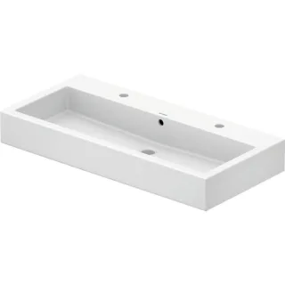 Duravit Waschtisch Vero 0454100026 100 x 47 cm, weiss, geschliffen, mit 2 Hahnlöchern