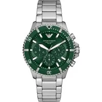 Emporio Armani Chronograph WORLD EXPLORER AR11741, Armbanduhr, Solar, Herrenuhr, Edelstahlarmband, analog, Tag