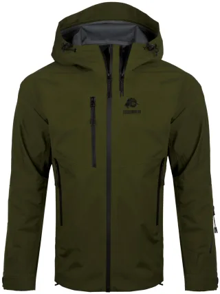 Damen Wanderjacke 3-Lagen Hardshell Olive