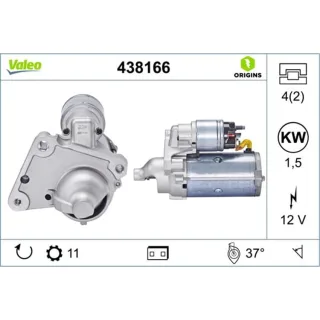 Valeo Starter 1,5 kW Citroen DS Peugeot Toyota
