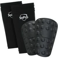 SoPro Fußball Schienbeinschoner Schienbeinschoner Fußball für Kinder & Erwachsene + Socken