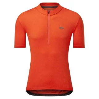 dhb - Radfahr-Trikot für Herren, mit kurzem Reißverschluss (Orange)