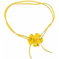 COLLEZIONE ALESSANDRO Taillengürtel Blüte Lederband mit echt Leder Blüte