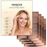 Venicce Love Augenlid-Tape Augenlid Stripes gegen Schlupflider und hängende Augenlider ohne OP (144-St) Augenlid Tapes zur optischen Verschönerung der Augenpartie