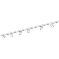 Briloner Leuchten Schienensystem-Sets RAIL, ohne Leuchtmittel, Schienensystem Rail 2,25 m Weiß max. 9W Decke Wohnzimmer Büro Küche