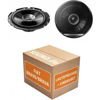 JUST SOUND best choice for caraudio Lautsprecher Boxen Einbauset Pioneer TS-G1710F Fiat Bravo Typ 198 Auto-Lautsprecher (40 W)